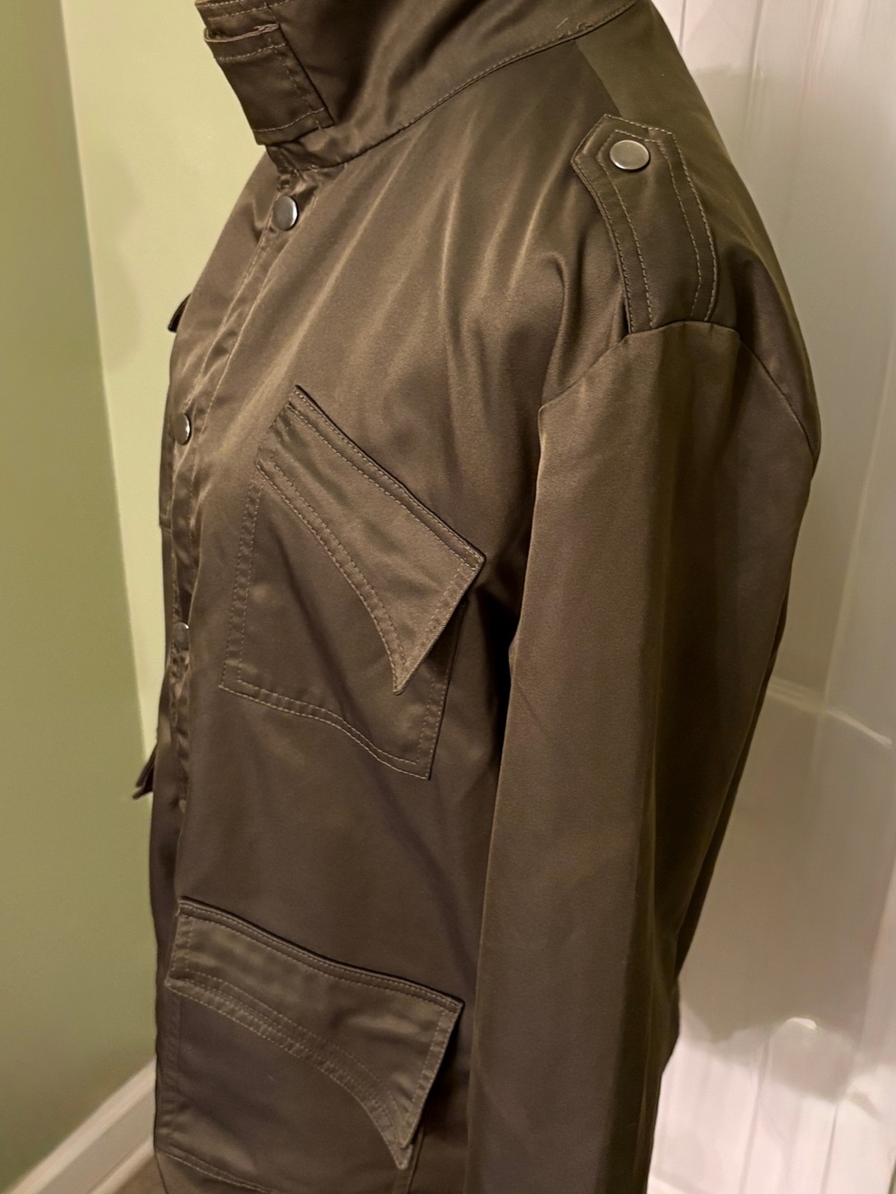 Olive Utility Jacket - Picture 3 of 10